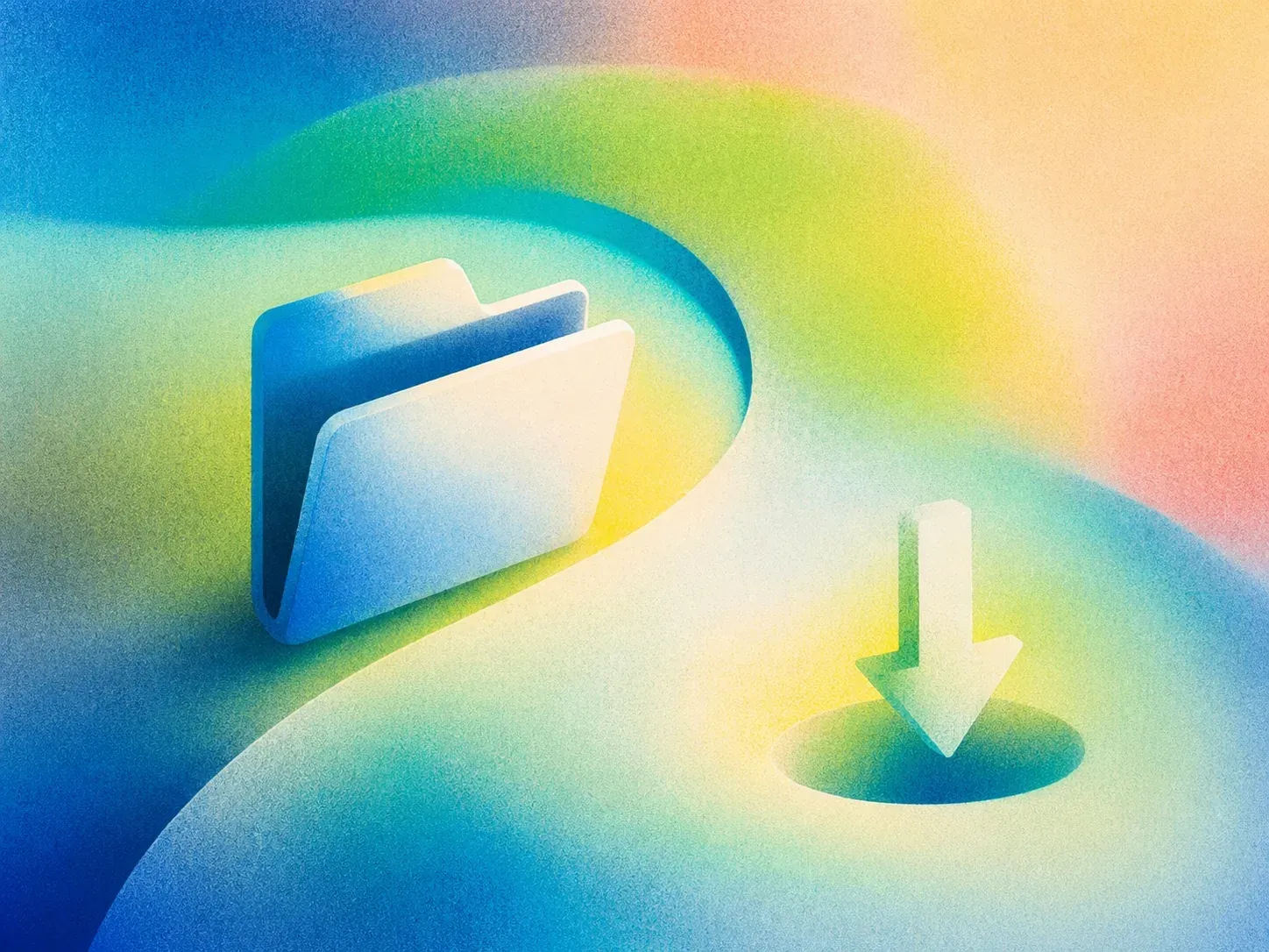 How to Organize Your Downloads Folder on Windows abstract blog thumbnail