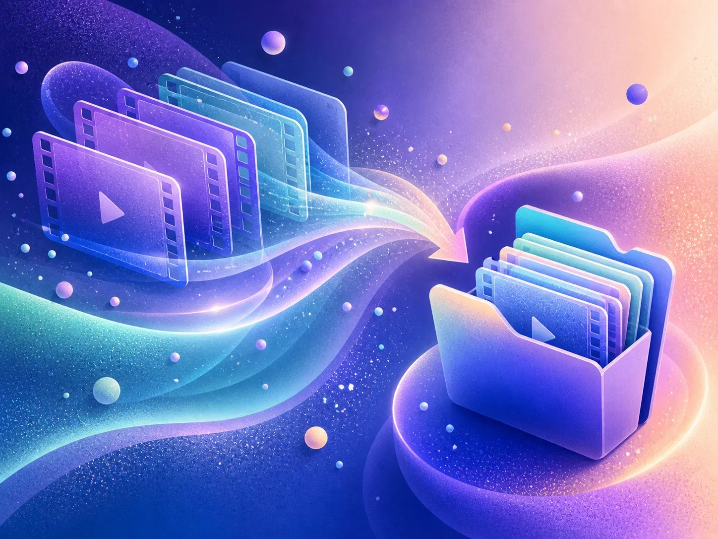 How to Organize Screen Recordings and B-Roll with AI abstract blog thumbnail